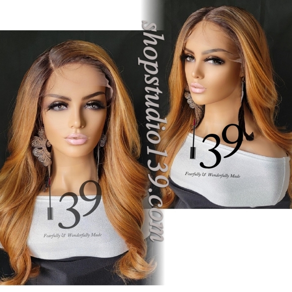 Human hair  lace front  wig